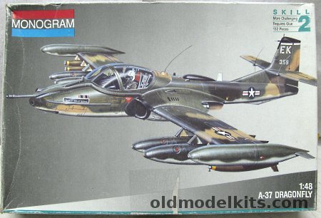 Monogram 1/48 A-37 Dragonfly - USAF or South Vietnam AF, 5486 plastic model kit